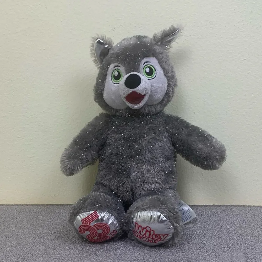Build a Bear Wiley Wolf 25th Birthday‎ Plush Stuffed Animal Great Wolf Lodge